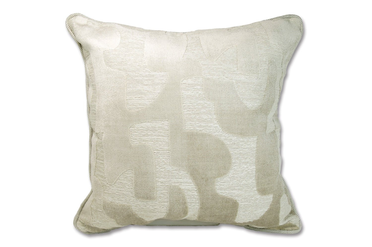 The Modern art mahori Velvet マオリ ジャカードベルベット クッションカバー (リネングレー) 45×45cm - HOUSE OF JAPAN Shop