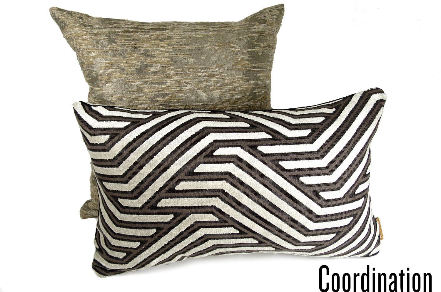 The Modernist モダニスト ジャカードベルベットクッション シルバー 50×30cm 中材付 - HOUSE OF JAPAN Shop