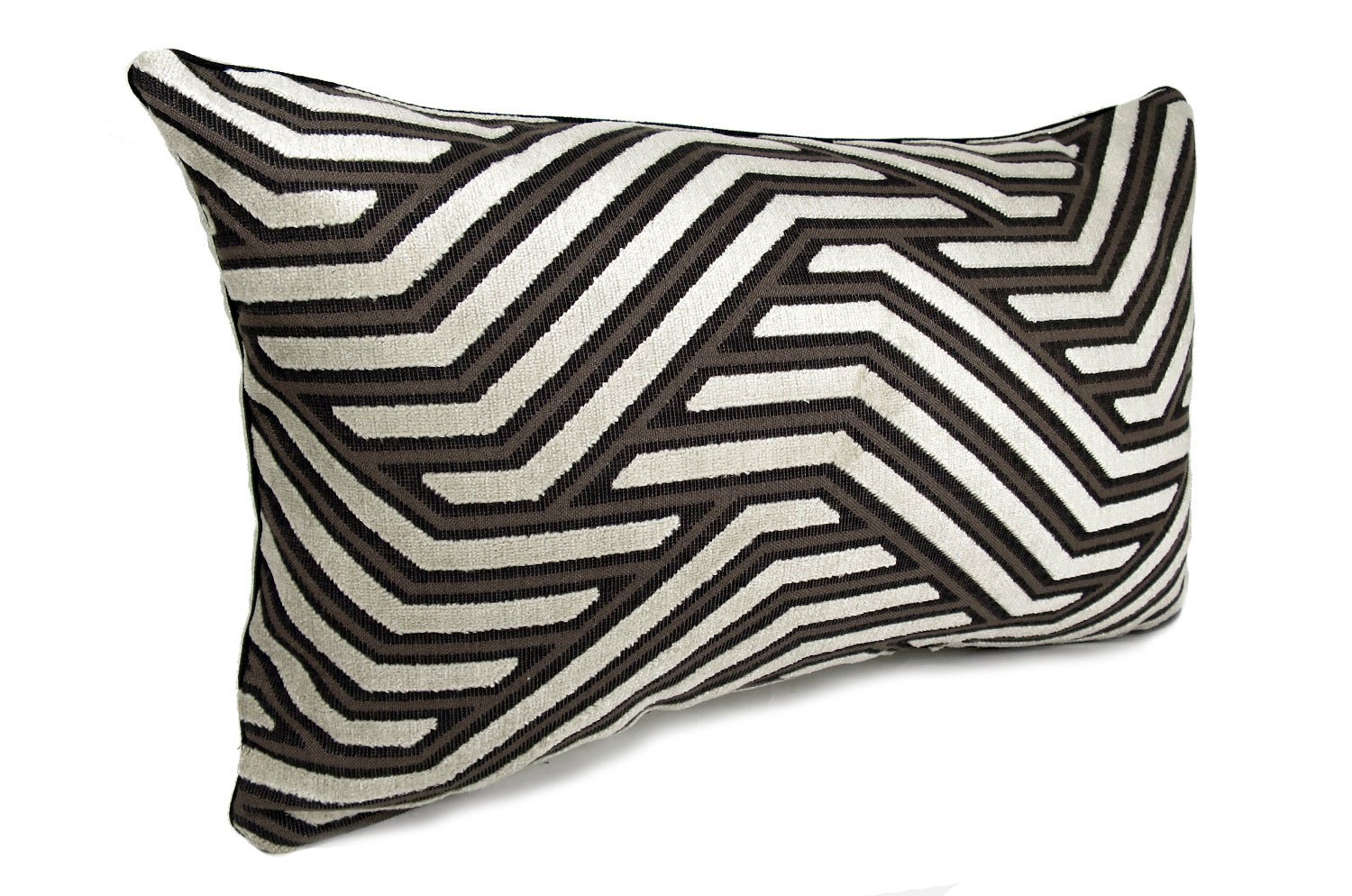 The Modernist モダニスト ジャカードベルベットクッション シルバー 50×30cm 中材付 - HOUSE OF JAPAN Shop