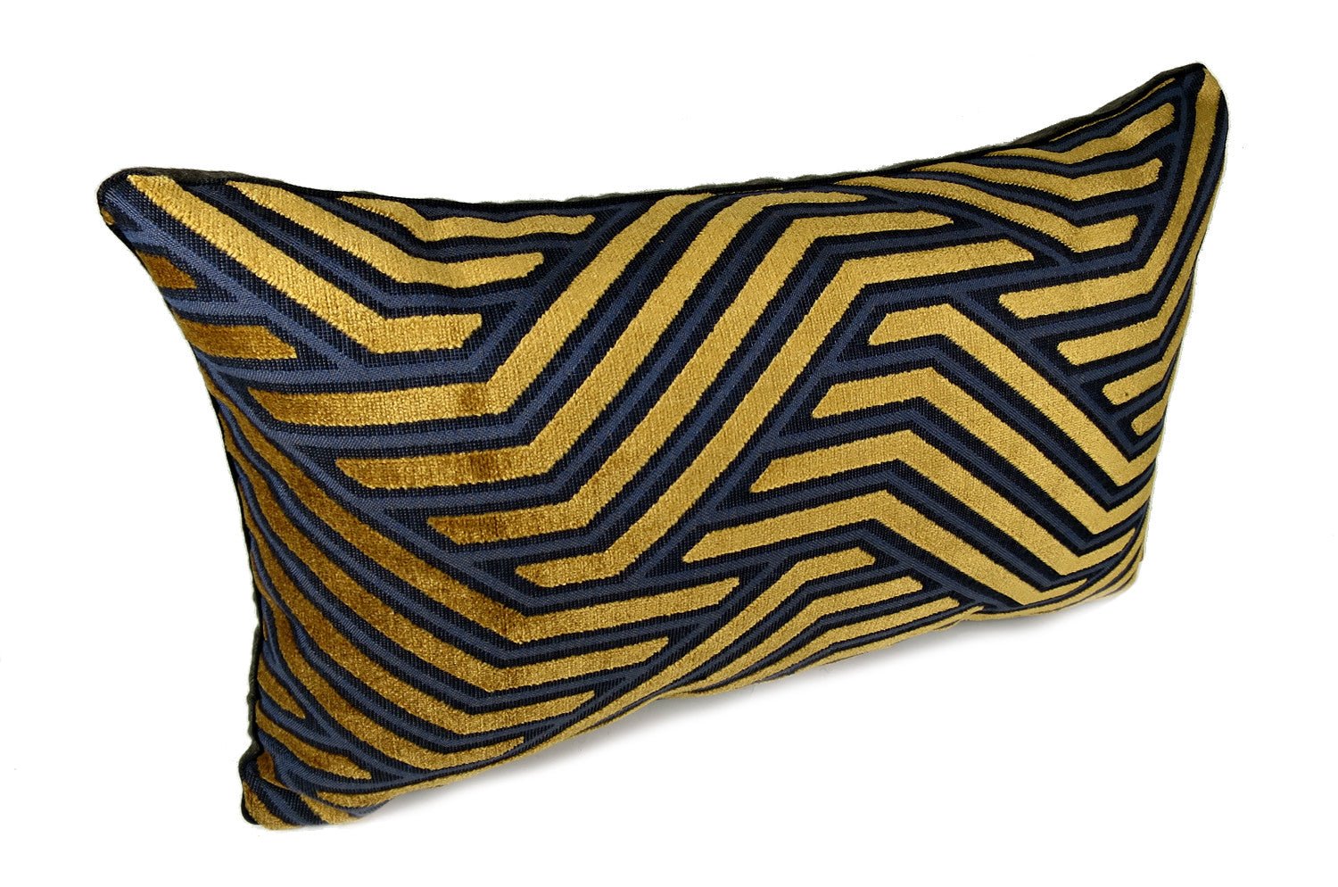 The Modernist モダニスト ジャカードベルベット クッション ゴールドブラウン 50×30cm 中材付 - HOUSE OF JAPAN Shop