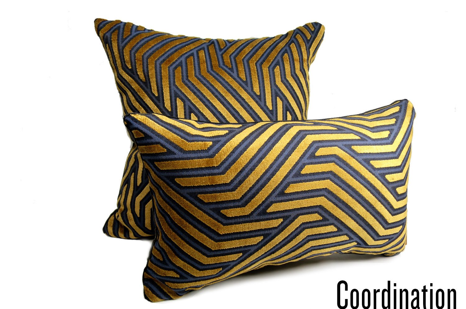 The Modernist モダニスト ジャカードベルベットクッションカバー ゴールドブラウン 50×50cm - HOUSE OF JAPAN Shop