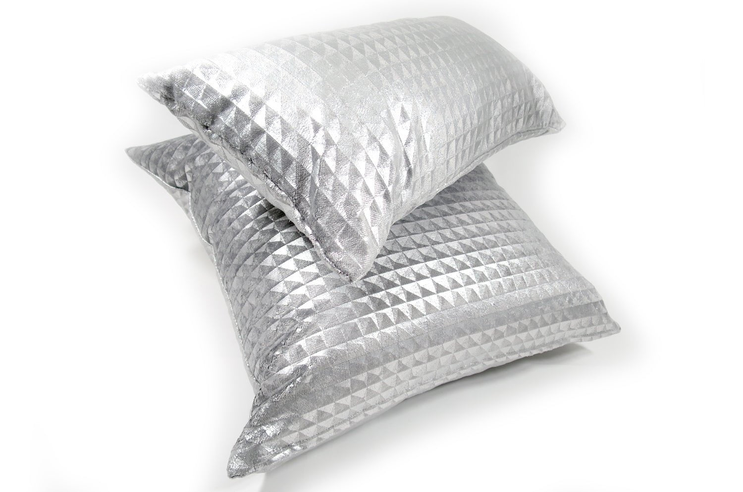 The Moonlit Pyramid Silver イーリー キシモト ファブリック クッション 50×25cm 中材付 - HOUSE OF JAPAN Shop