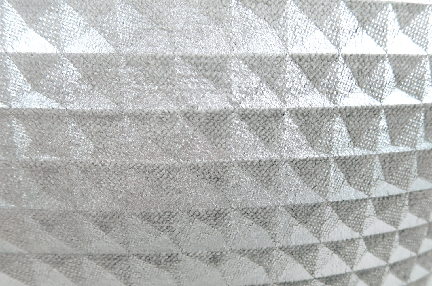 The Moonlit Pyramid Silver cushion by Kirkby Design x ELEY KISHIMOTO(イーリー キシモト)fabric クッションカバー 50×50cm - HOUSE OF JAPAN Shop