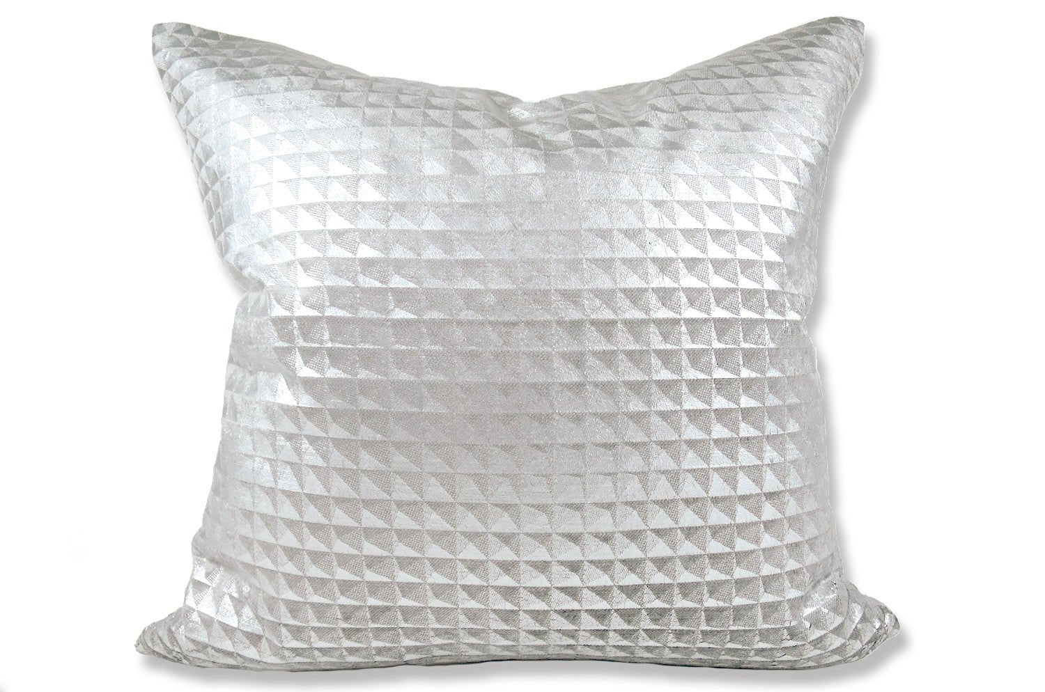 The Moonlit Pyramid Silver cushion by Kirkby Design x ELEY KISHIMOTO(イーリー キシモト)fabric クッションカバー 50×50cm - HOUSE OF JAPAN Shop