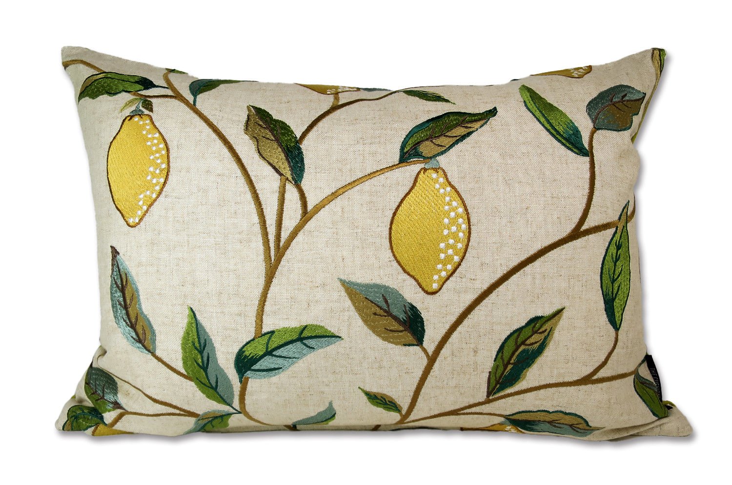 The MORRIS ウイリアムモリス レモンツリー 刺繍クッション(ライトグリーン) 50×35cm 中材付 - HOUSE OF JAPAN Shop