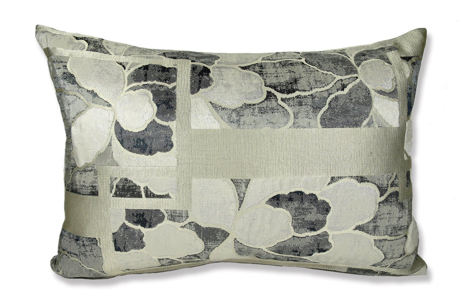 The NAGANO アルマーニカーザ ナガノ クッション(Ghiacchio/Argento アイスグレー) 45×30cm フェザー中材付 - HOUSE OF JAPAN Shop