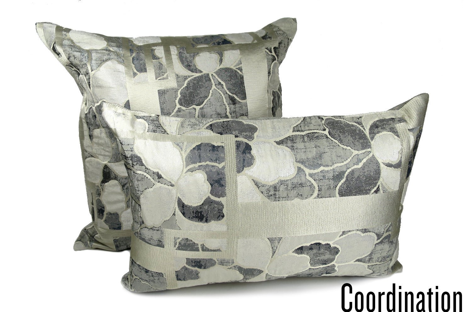 The NAGANO ICE - ANTHRACITE アルマーニカーザ ナガノ クッションカバー 45×45cm - HOUSE OF JAPAN Shop