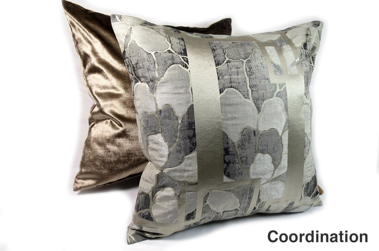 The NAGANO ICE - ANTHRACITE アルマーニカーザ ナガノ クッションカバー 45×45cm - HOUSE OF JAPAN Shop