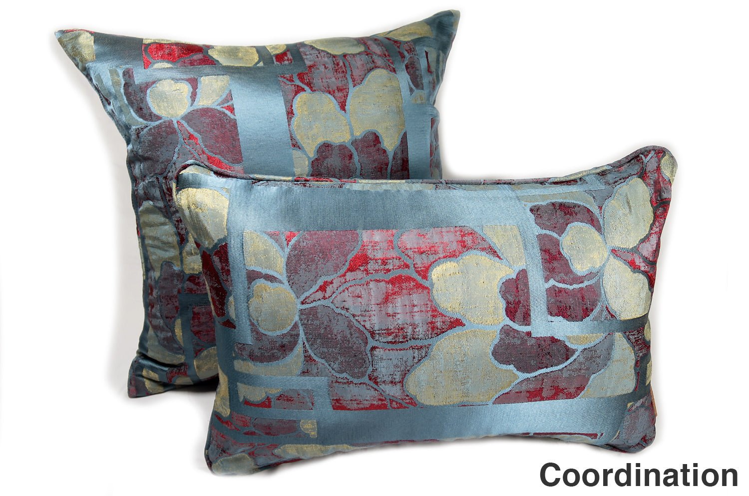 The NAGANO PETROLIO/ROSSO/ORO アルマーニカーザ ナガノ パイピング付クッション 45×30cm 中材付 - HOUSE OF JAPAN Shop