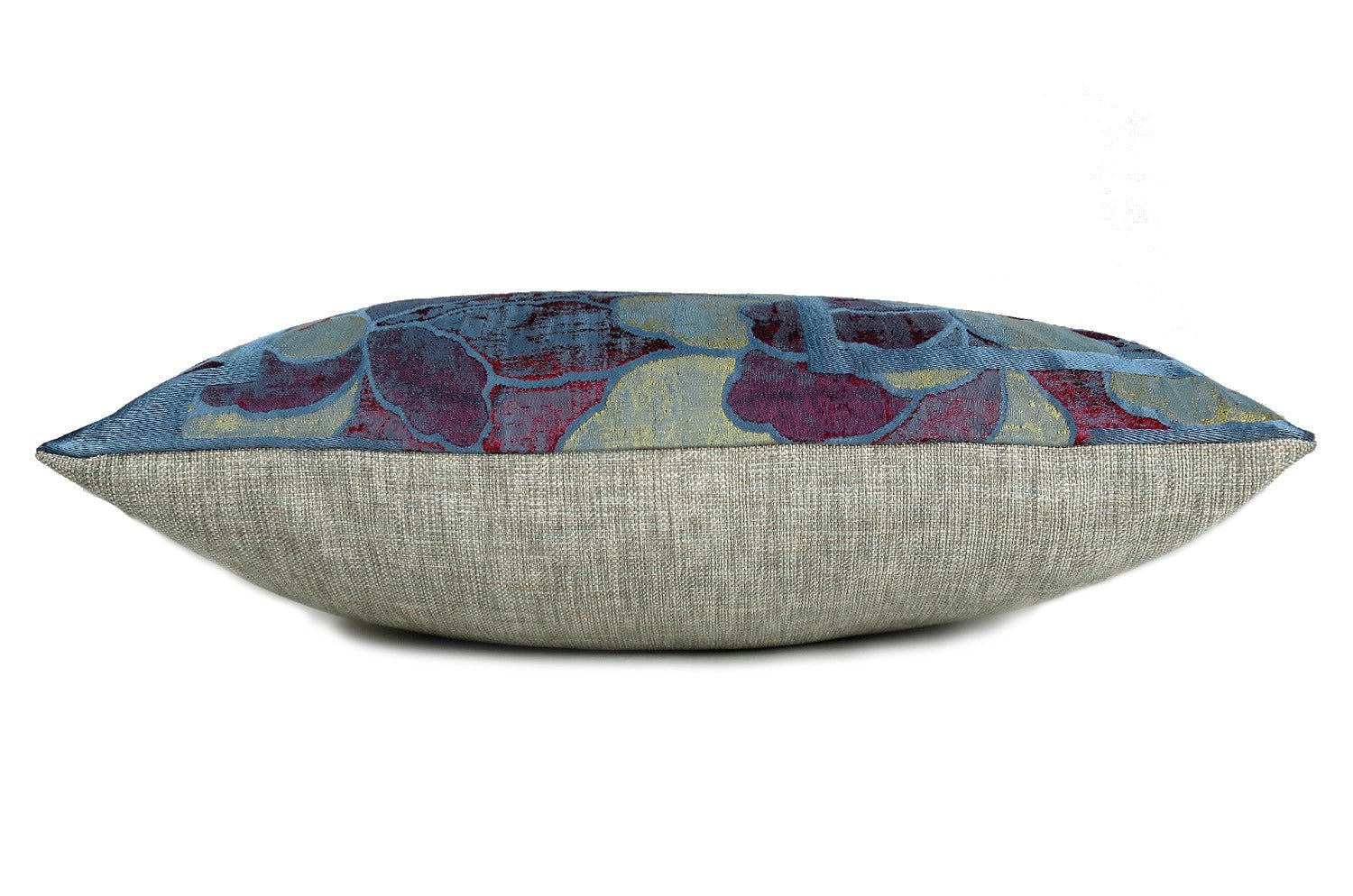 The NAGANO アルマーニカーザ ナガノ クッション(PETROLIO/ROSSO/ORO ブルー) 45×30cm フェザー中材付 - HOUSE OF JAPAN Shop