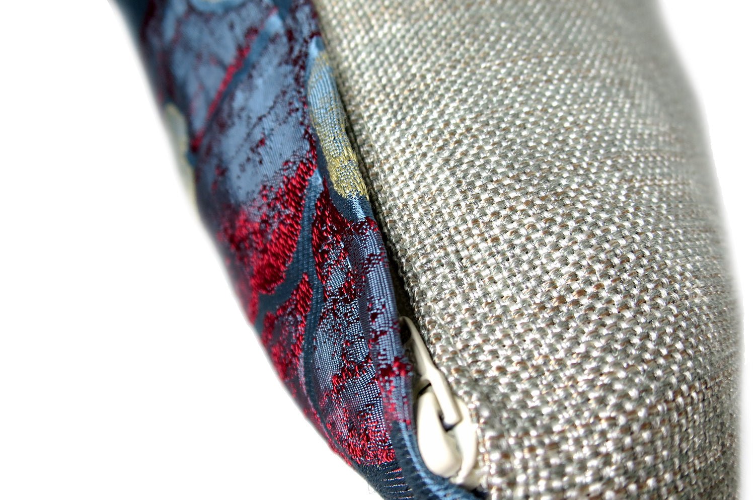 The NAGANO アルマーニカーザ ナガノ クッションカバー(PETROLIO/ROSSO/ORO ブルー) 45×45cm - HOUSE OF JAPAN Shop