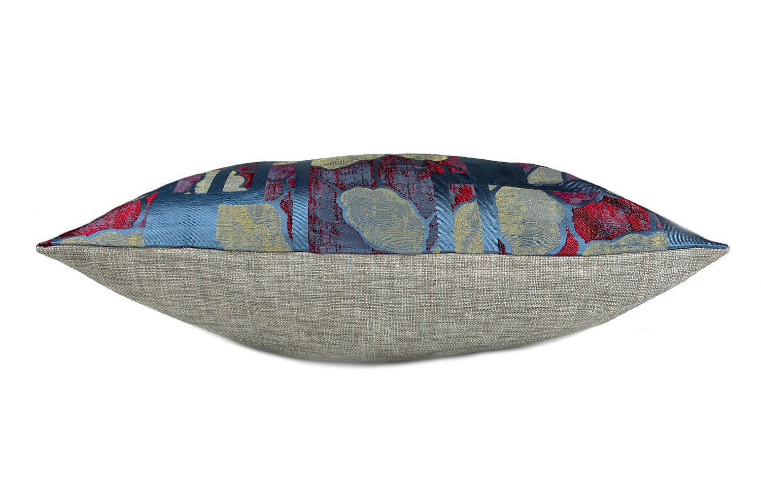 The NAGANO アルマーニカーザ ナガノ クッションカバー(PETROLIO/ROSSO/ORO ブルー) 45×45cm - HOUSE OF JAPAN Shop