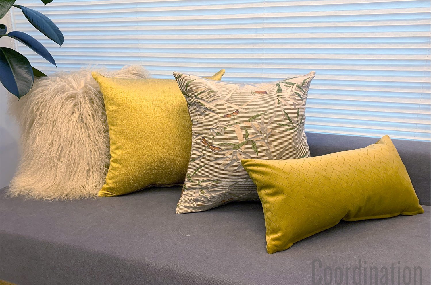 The NANJING アルマーニカーザクッションカバー(SAND LIME PEACH) 45×45cm - HOUSE OF JAPAN Shop