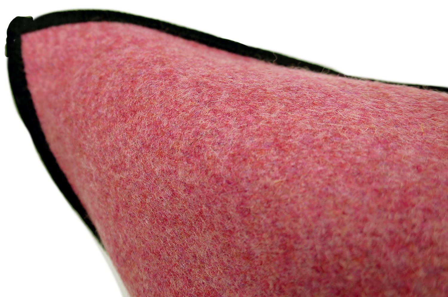 The Natural フレンチウール+リネン フレームクッションカバー (ローズピンク&ベージュ) 45×45cm - HOUSE OF JAPAN Shop