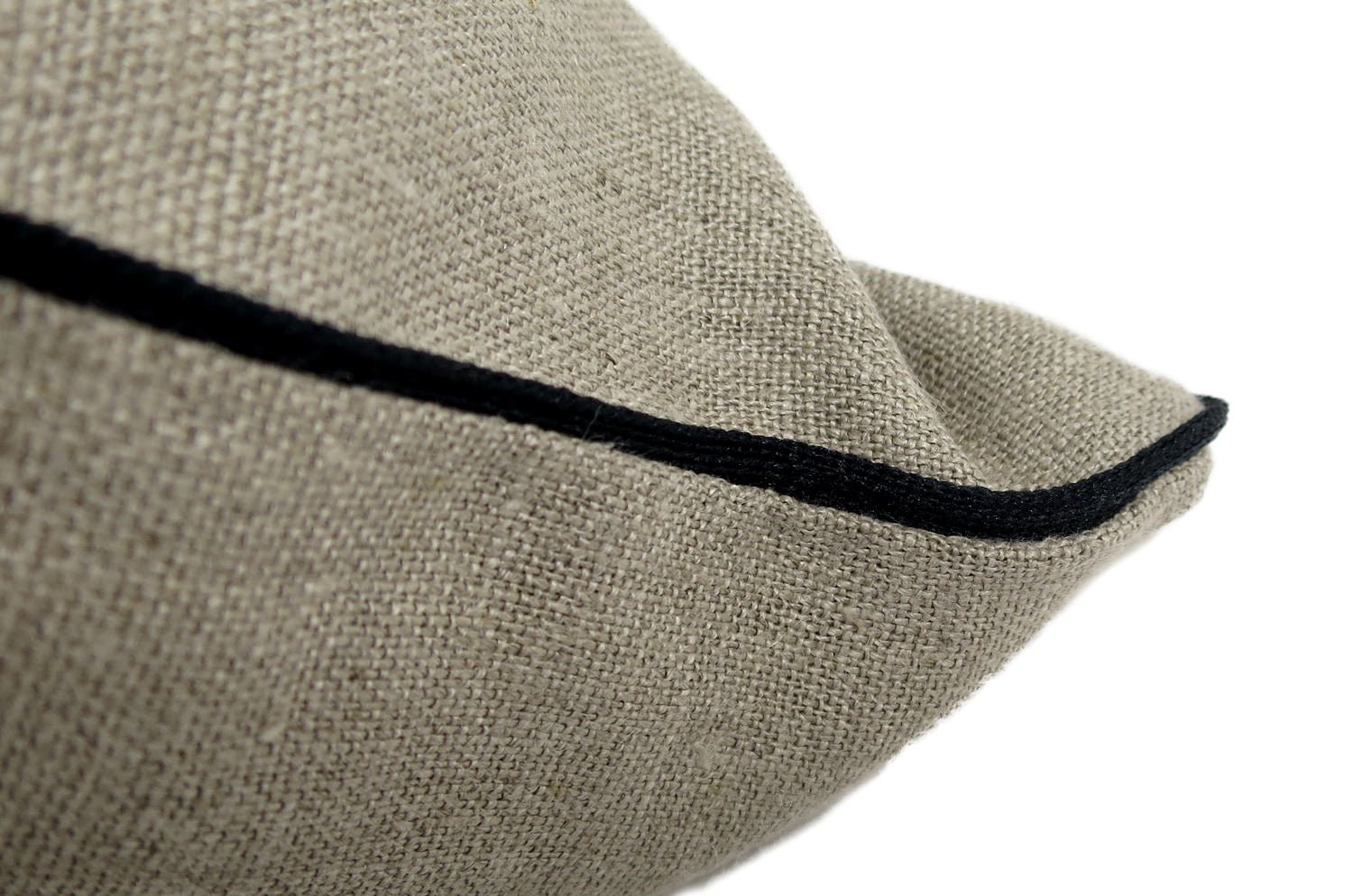 The Natural Linen ナチュラルリネン パイピング クッションカバー 40×40cm - HOUSE OF JAPAN Shop