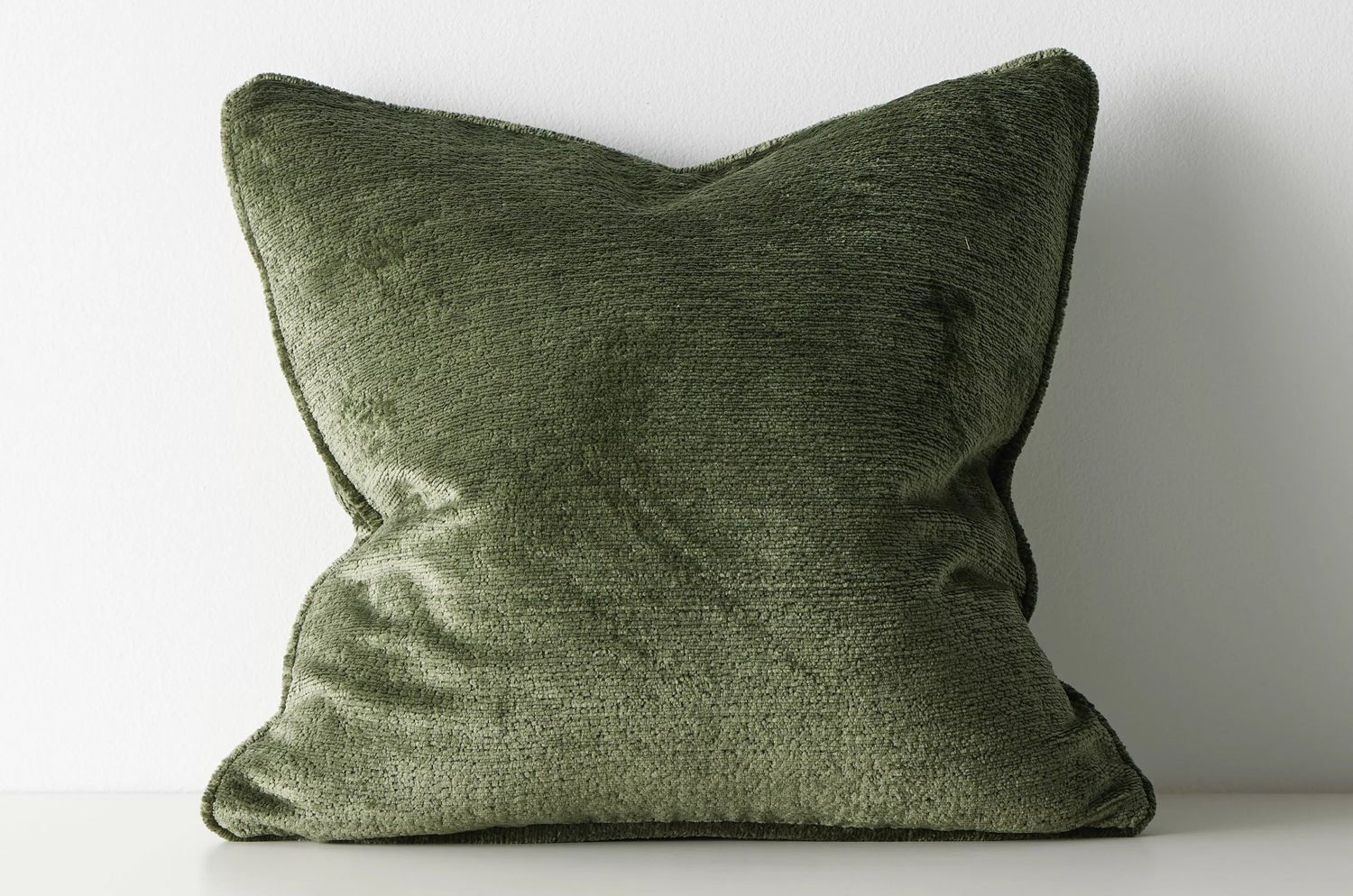 The Noble ソフトグロウベルベット パイピング付クッションカバー(Forest) 50×50cm - HOUSE OF JAPAN Shop