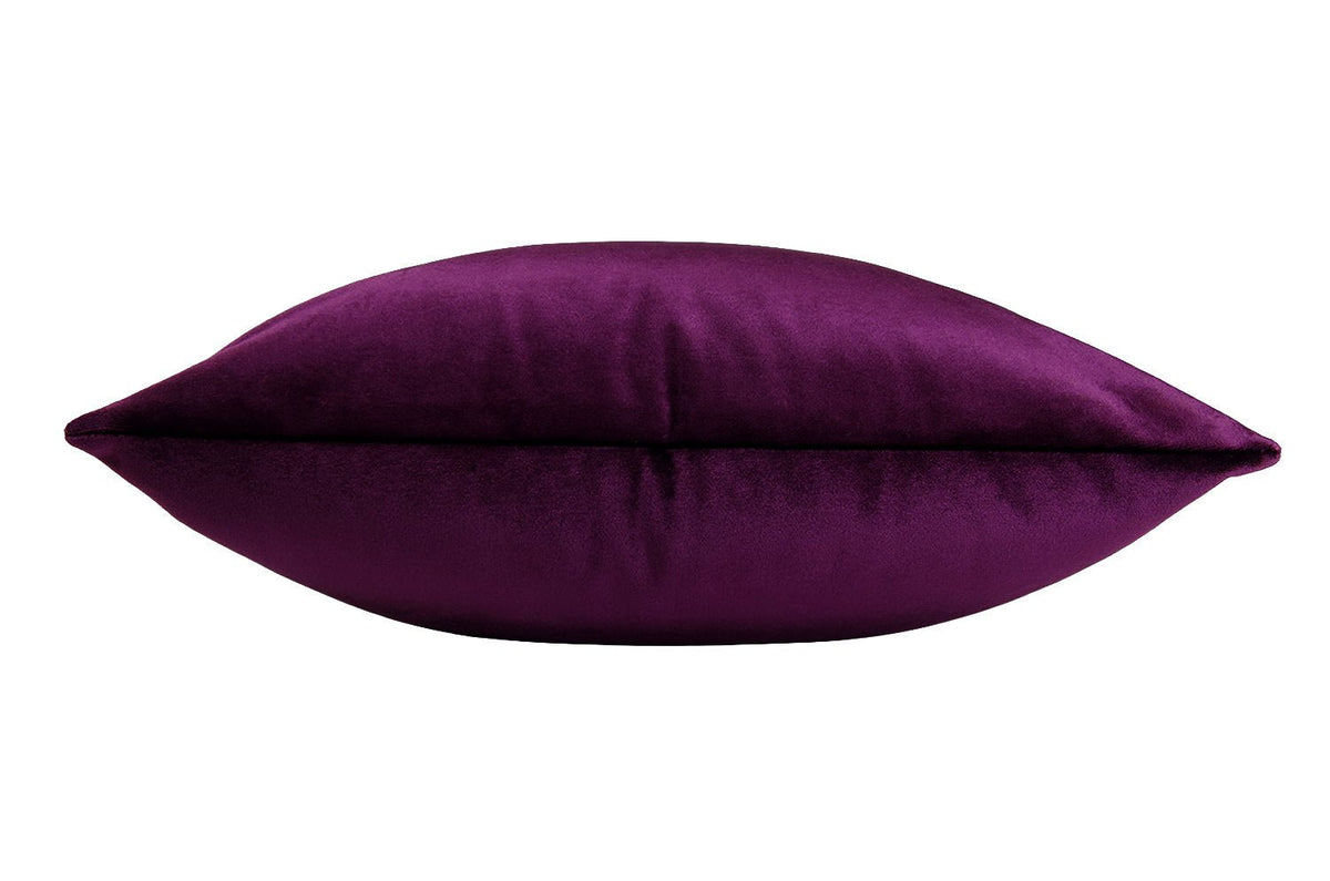 The NUAGE VELOURS ニュアージュ ベルベット クッションカバー Lie de vin(リドゥヴァン)深赤紫 45×45cm - HOUSE OF JAPAN Shop