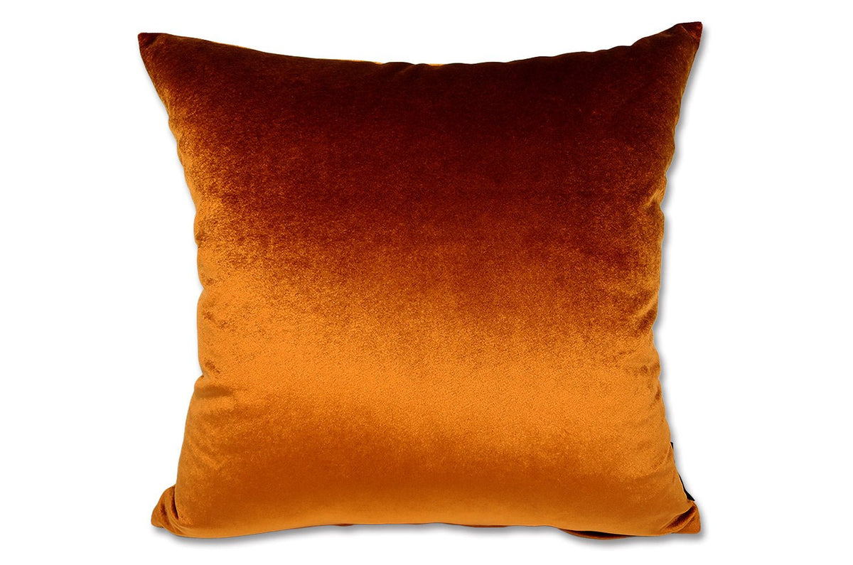 The NUAGE VELOURS ニュアージュ ベルベット クッションカバー Rouille(ルイユ)朱茶色 45×45cm - HOUSE OF JAPAN Shop