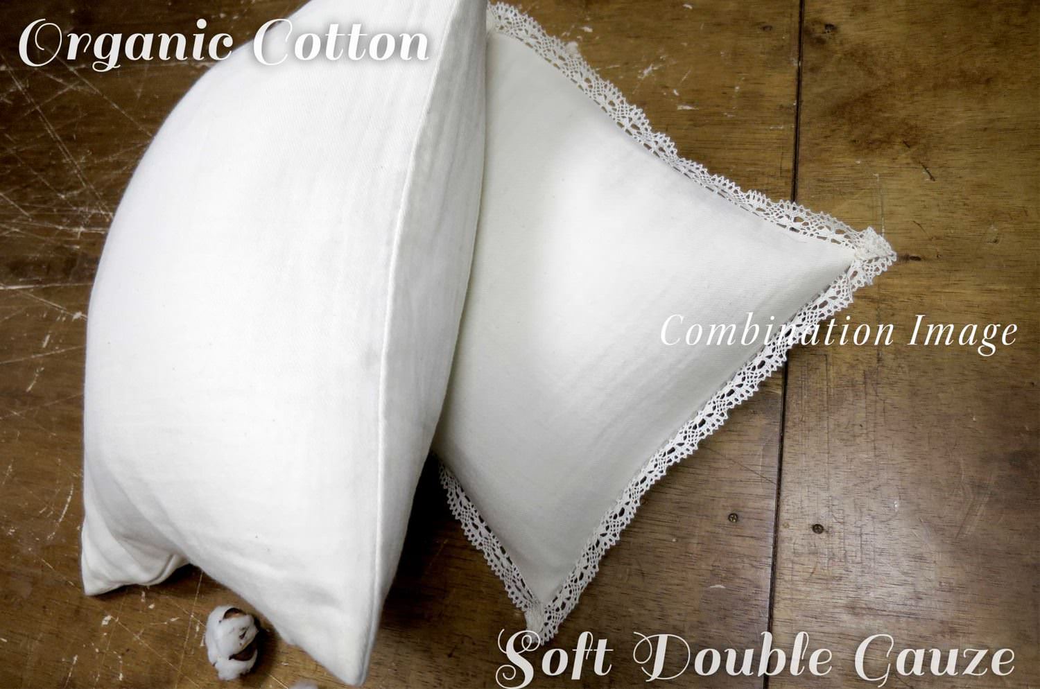 The Organic Cotton ダブルガーゼオーガニックコットンクッション ベビーサイズ 30×30cm 中材付 - HOUSE OF JAPAN Shop