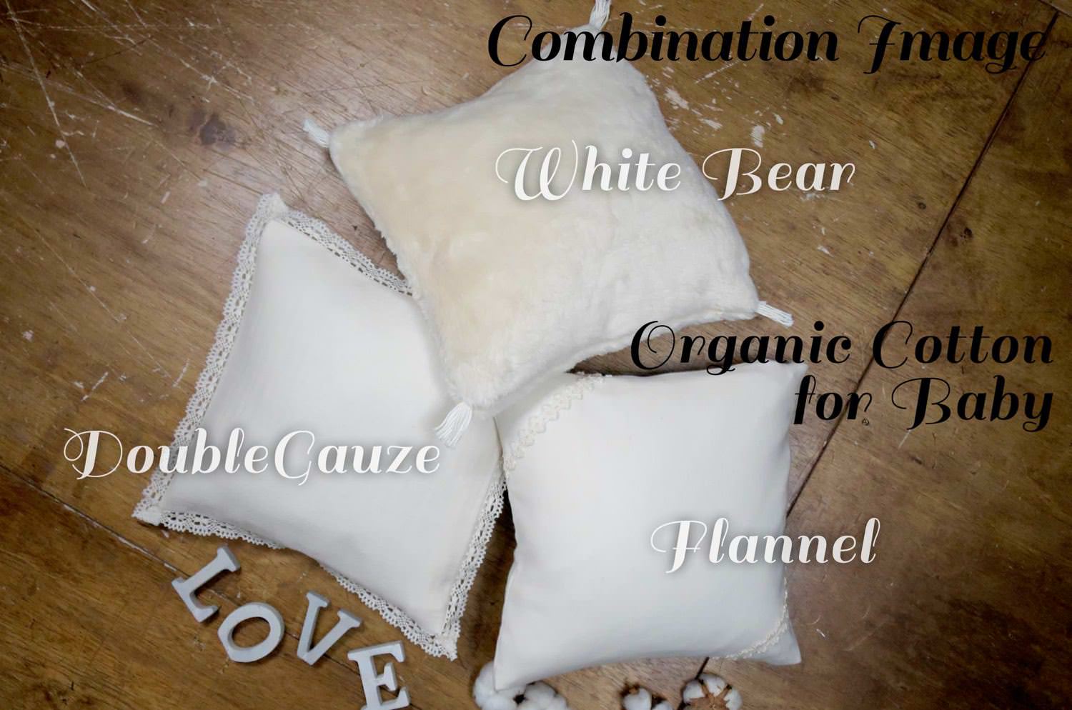 The Organic Cotton ダブルガーゼオーガニックコットンクッション ベビーサイズ 30×30cm 中材付 - HOUSE OF JAPAN Shop