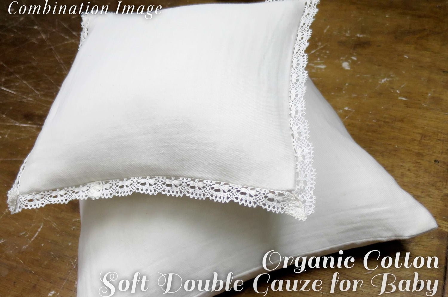 The Organic Cotton ダブルガーゼオーガニックコットンクッション ベビーサイズ 30×30cm 中材付 - HOUSE OF JAPAN Shop