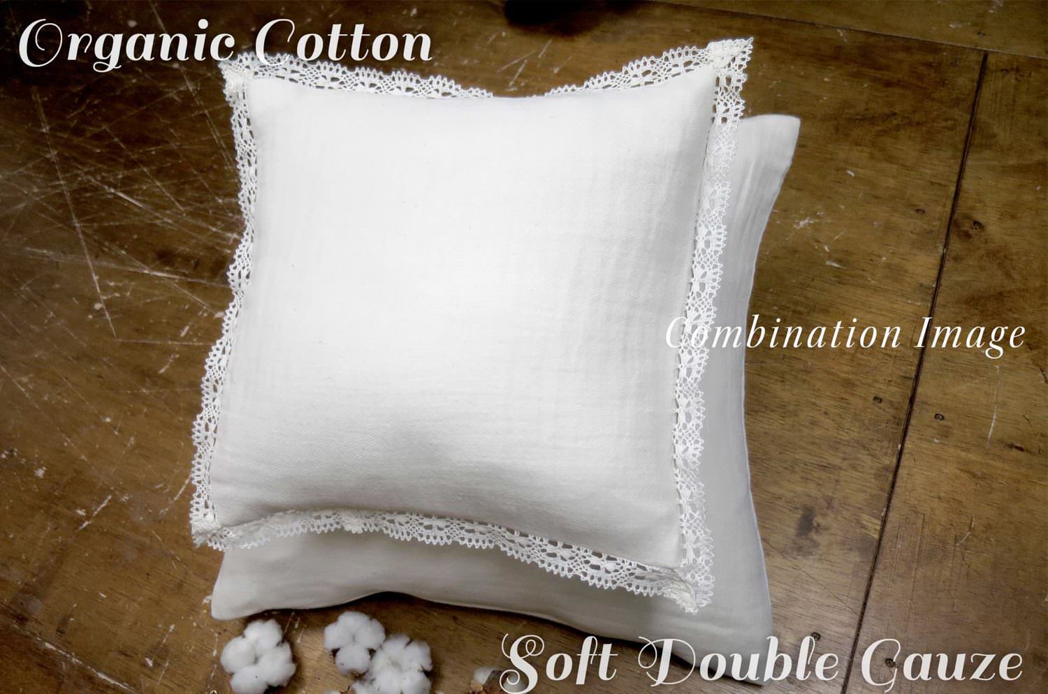 The Organic Cotton ダブルガーゼオーガニックコットンクッション ベビーサイズ 30×30cm 中材付 - HOUSE OF JAPAN Shop