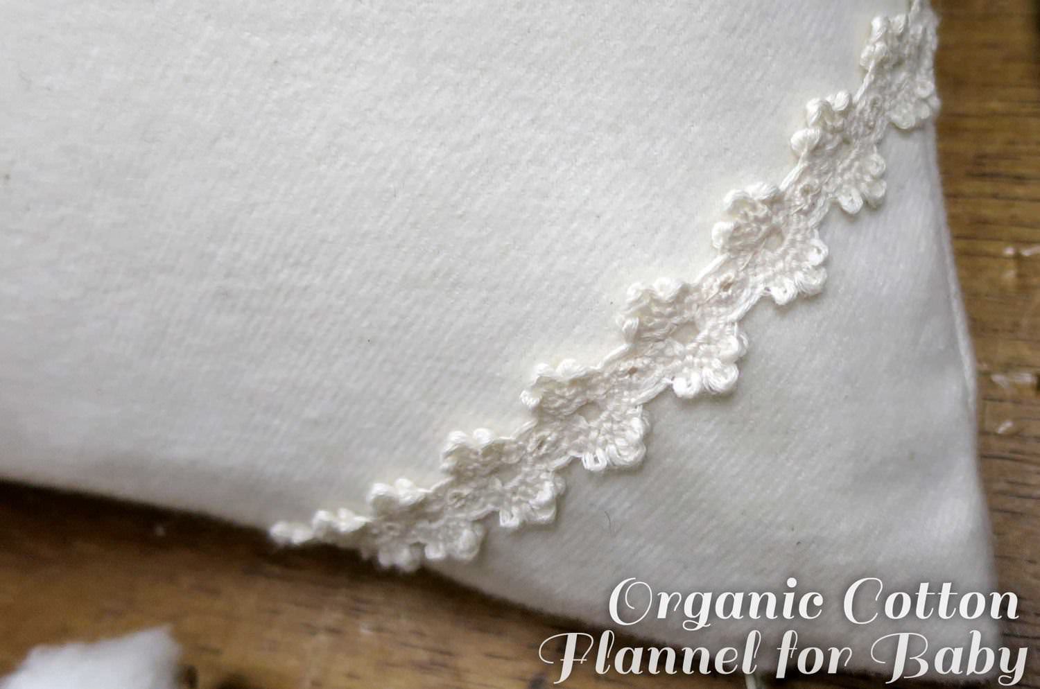 The Organic Cotton フランネルオーガニックコットンクッション ベビーサイズ 30×30cm 中材付 - HOUSE OF JAPAN Shop