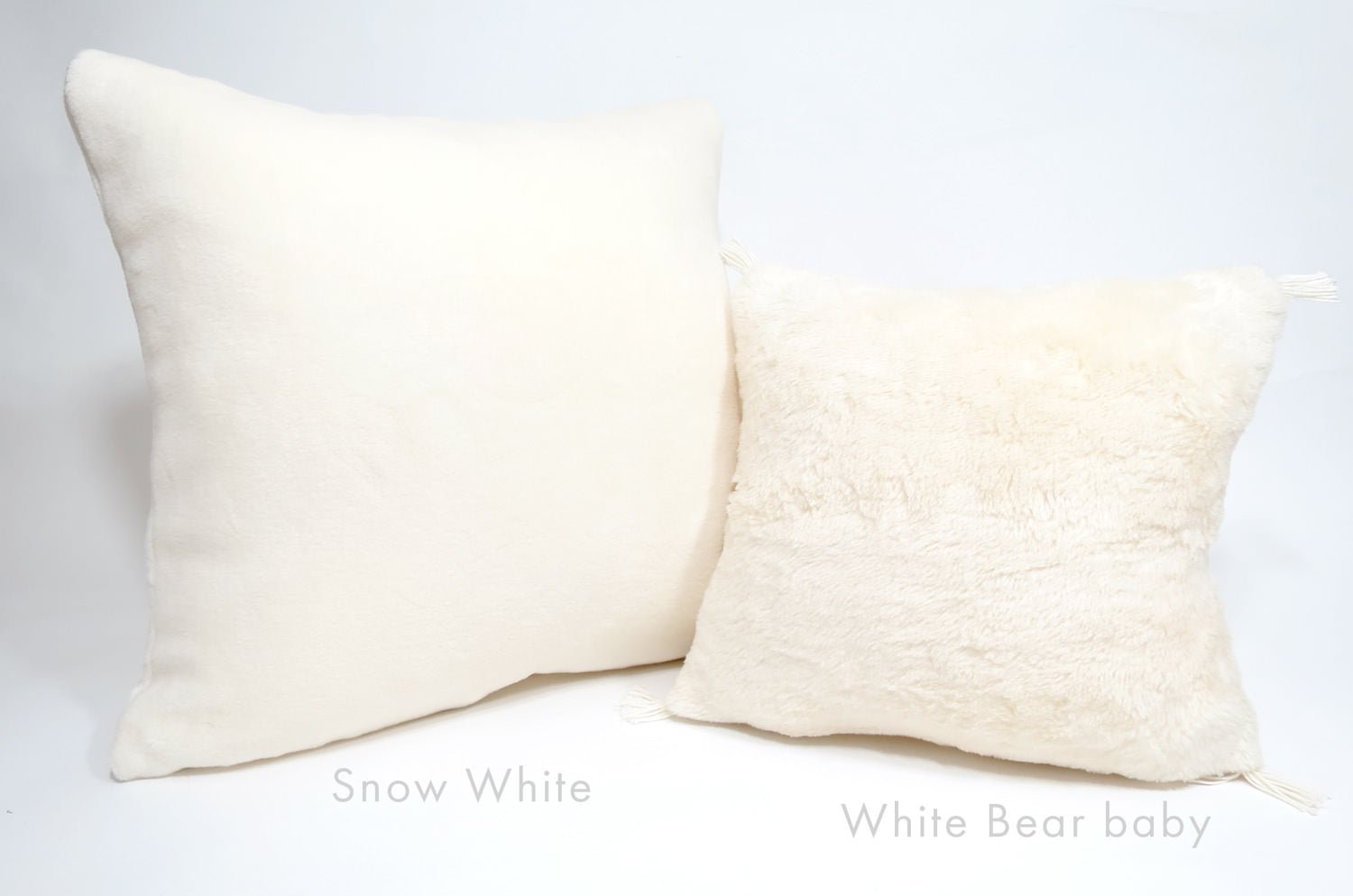 The Organic Cotton 白雪オーガニックコットンファークッションカバー 45×45cm - HOUSE OF JAPAN Shop