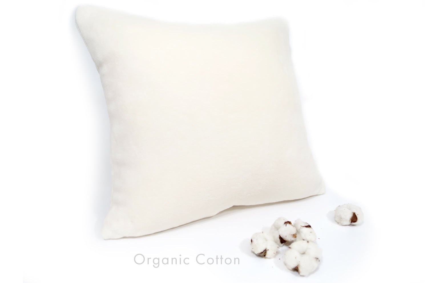 The Organic Cotton 白雪オーガニックコットンファークッションカバー 45×45cm - HOUSE OF JAPAN Shop