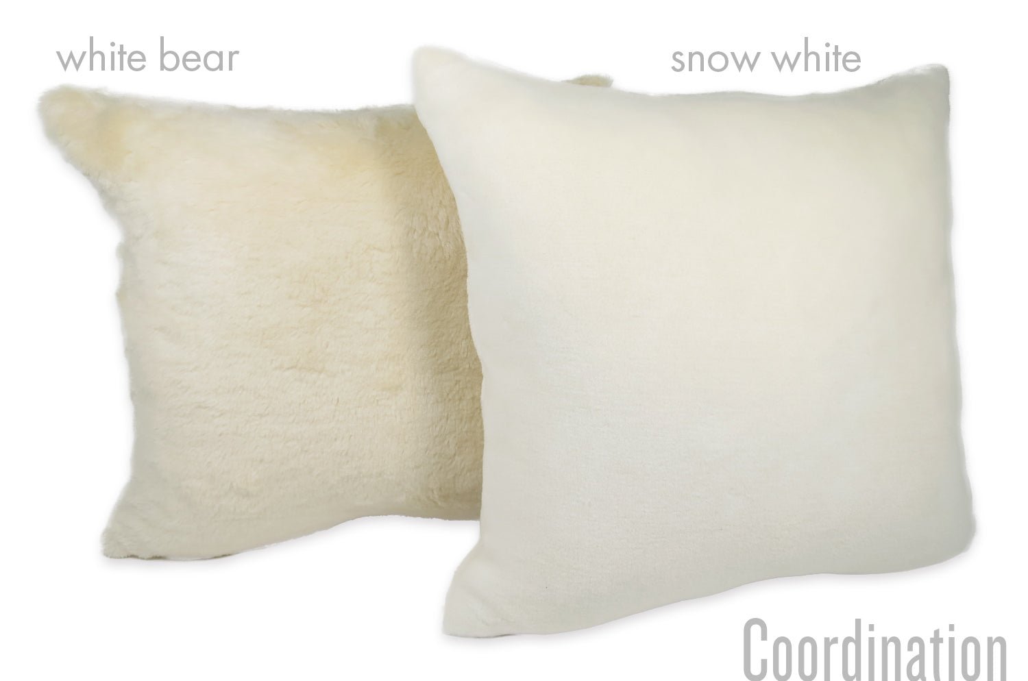 The Organic Cotton 白雪オーガニックコットンファークッションカバー 45×45cm - HOUSE OF JAPAN Shop