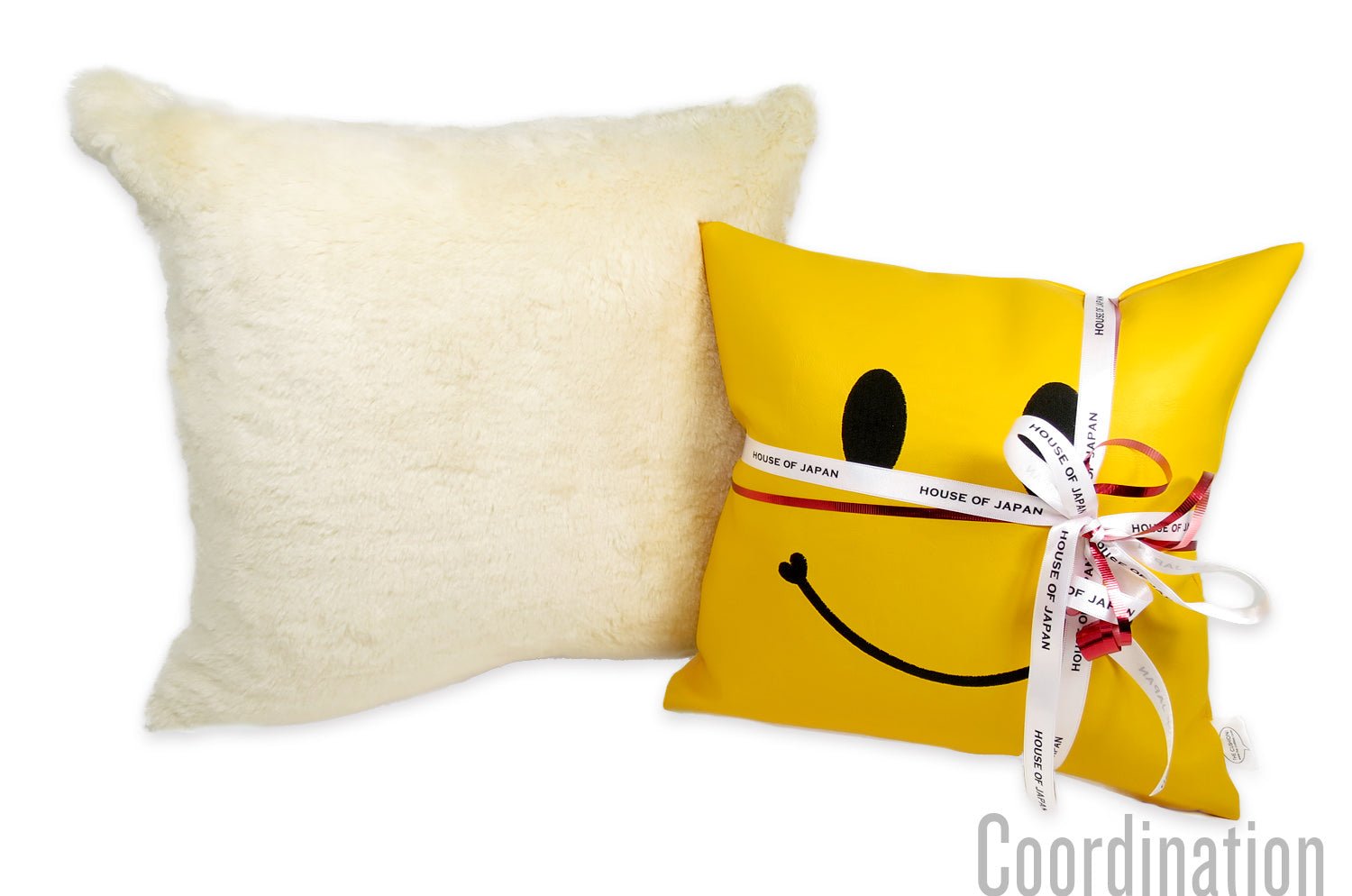 The Organic Cotton ホワイトベア オーガニックコットンファークッションカバー 45×45cm - HOUSE OF JAPAN Shop