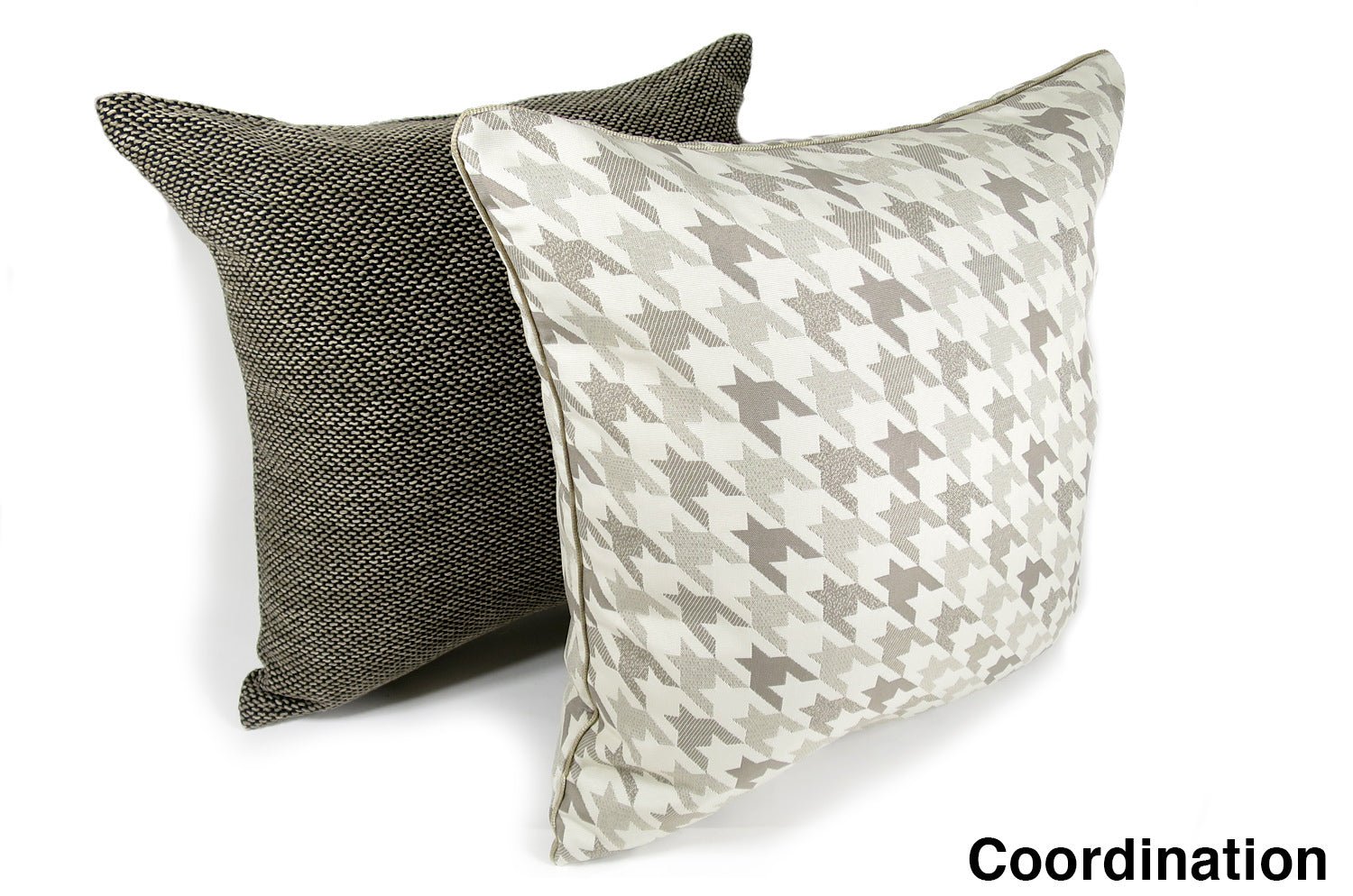 The Outdoor&Indoor fabric 千鳥格子クッションカバー グレージュ 45×45cm - HOUSE OF JAPAN Shop