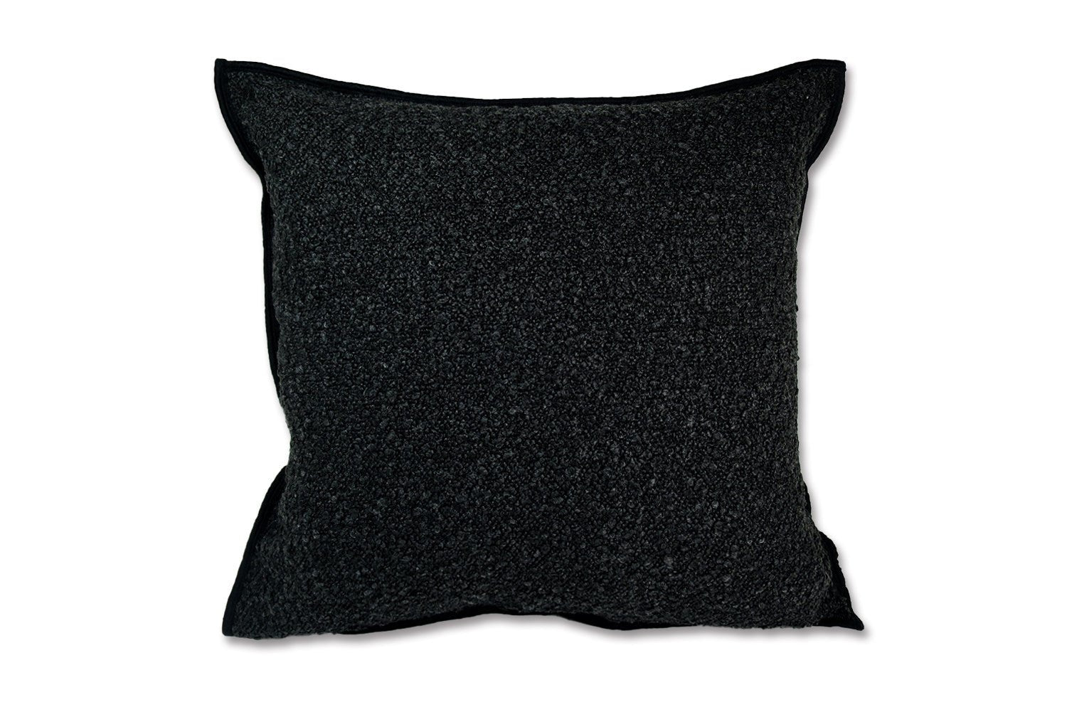 The Ovis オービス ブークレ フレーム クッションカバー (チャコール) 45×45cm - HOUSE OF JAPAN Shop