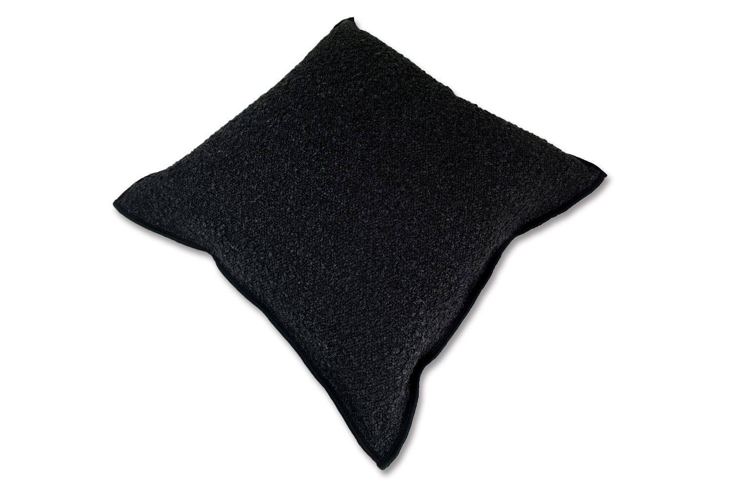 The Ovis オービス ブークレ フレーム クッションカバー (チャコール) 45×45cm - HOUSE OF JAPAN Shop