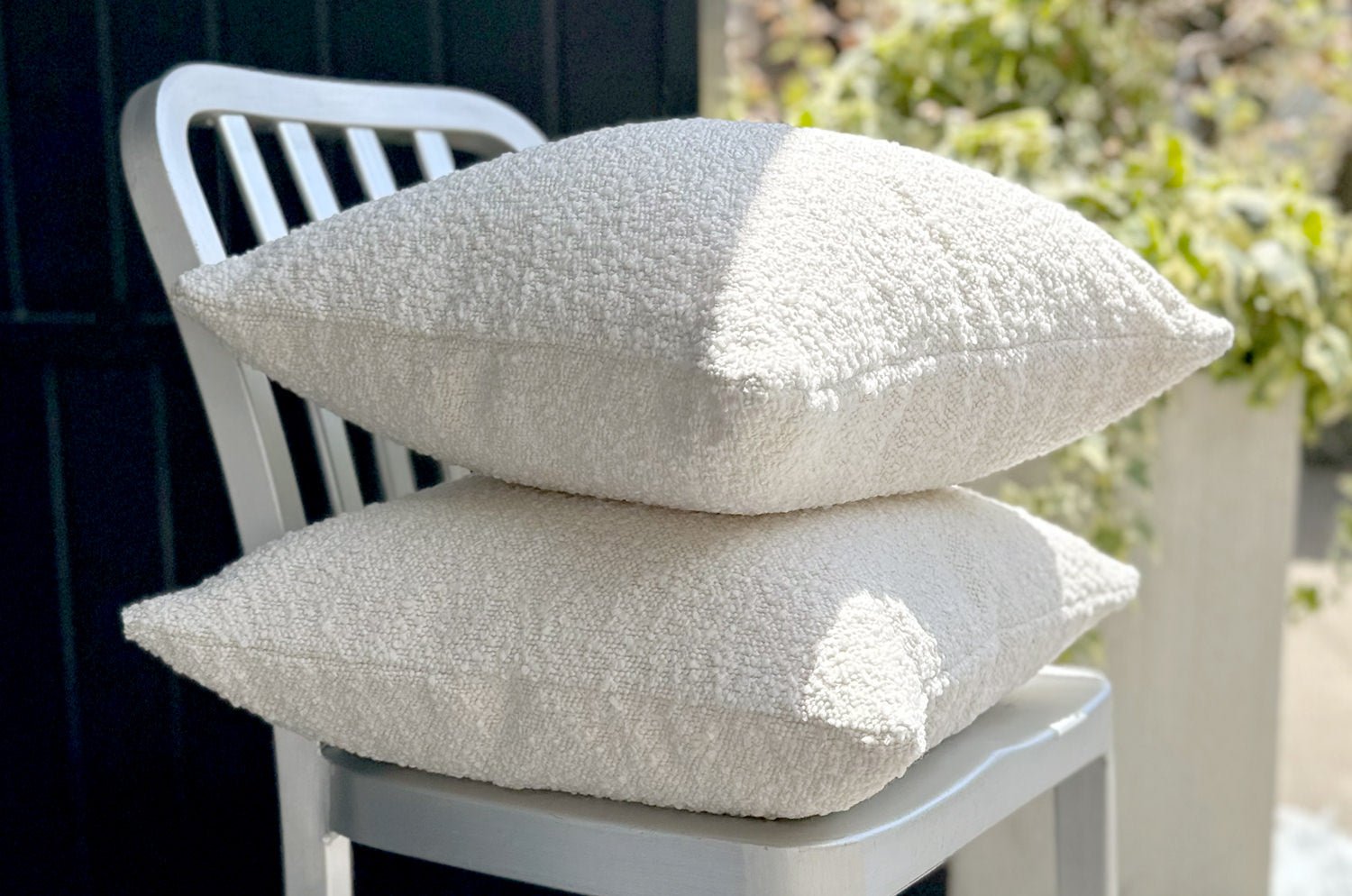 The Ovis オービス ブークレ クッションカバー (アイボリー) 45×45cm - HOUSE OF JAPAN Shop