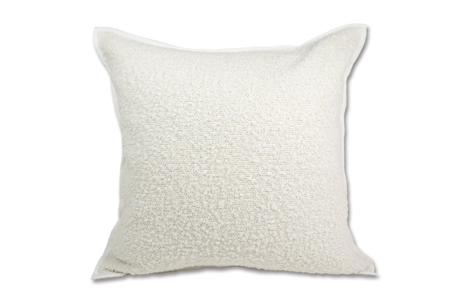 The Ovis オービス ブークレ フレーム クッションカバー (アイボリー) 45×45cm - HOUSE OF JAPAN Shop