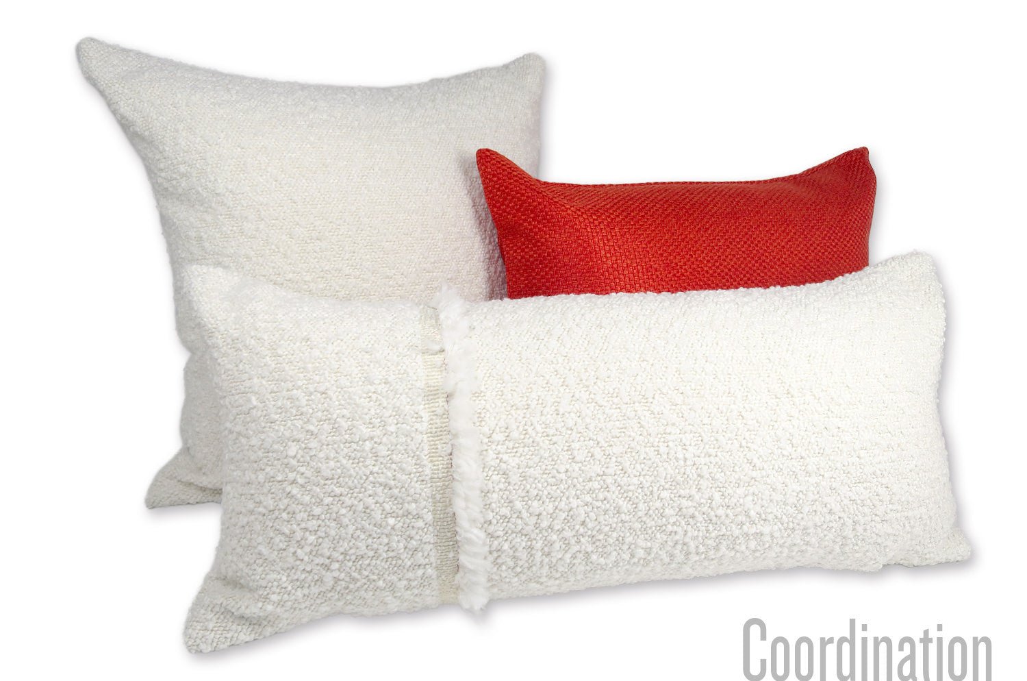 The Ovis Boucle オービスブークレ フリンジクッション (アイボリー) 60×28cm 中材付 - HOUSE OF JAPAN Shop