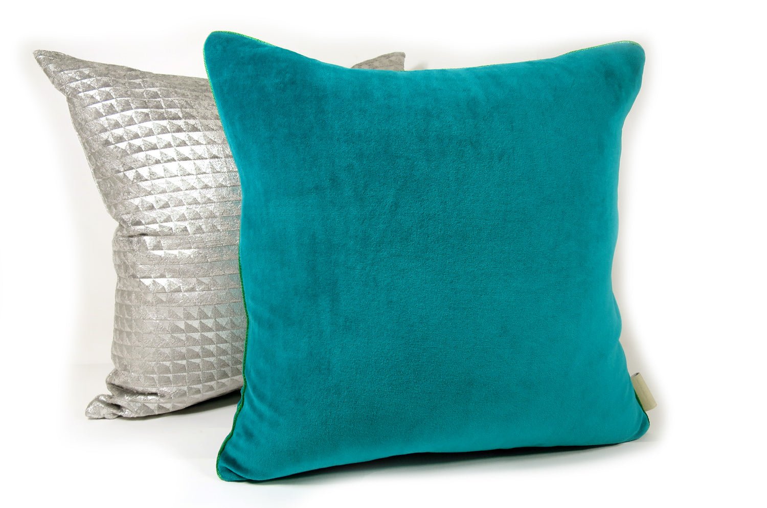 The Peacock Blue Velour コットンベロアクッションカバー ピーコックブルー 45×45cm - HOUSE OF JAPAN Shop