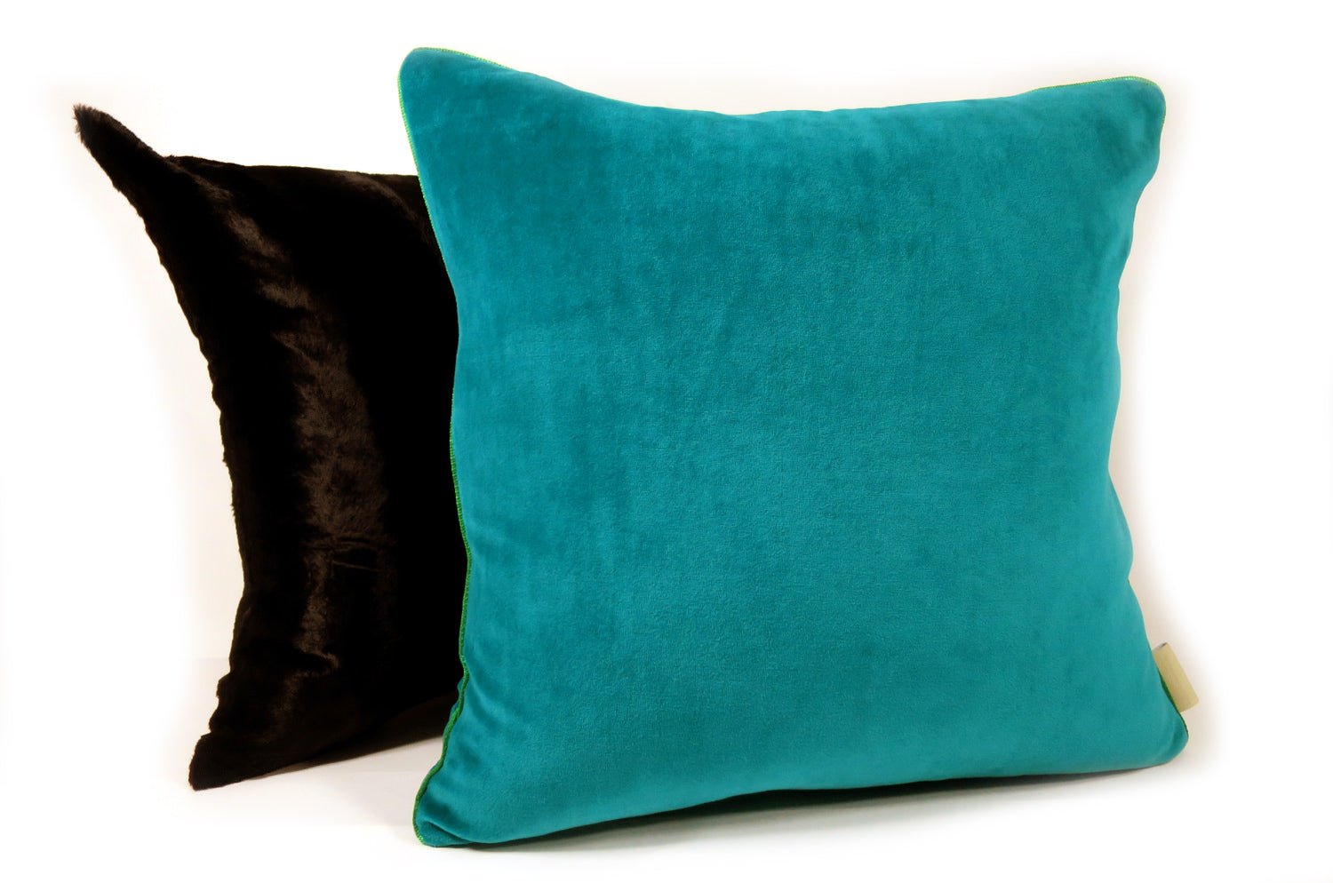 The Peacock Blue Velour コットンベロアクッションカバー ピーコックブルー 45×45cm - HOUSE OF JAPAN Shop