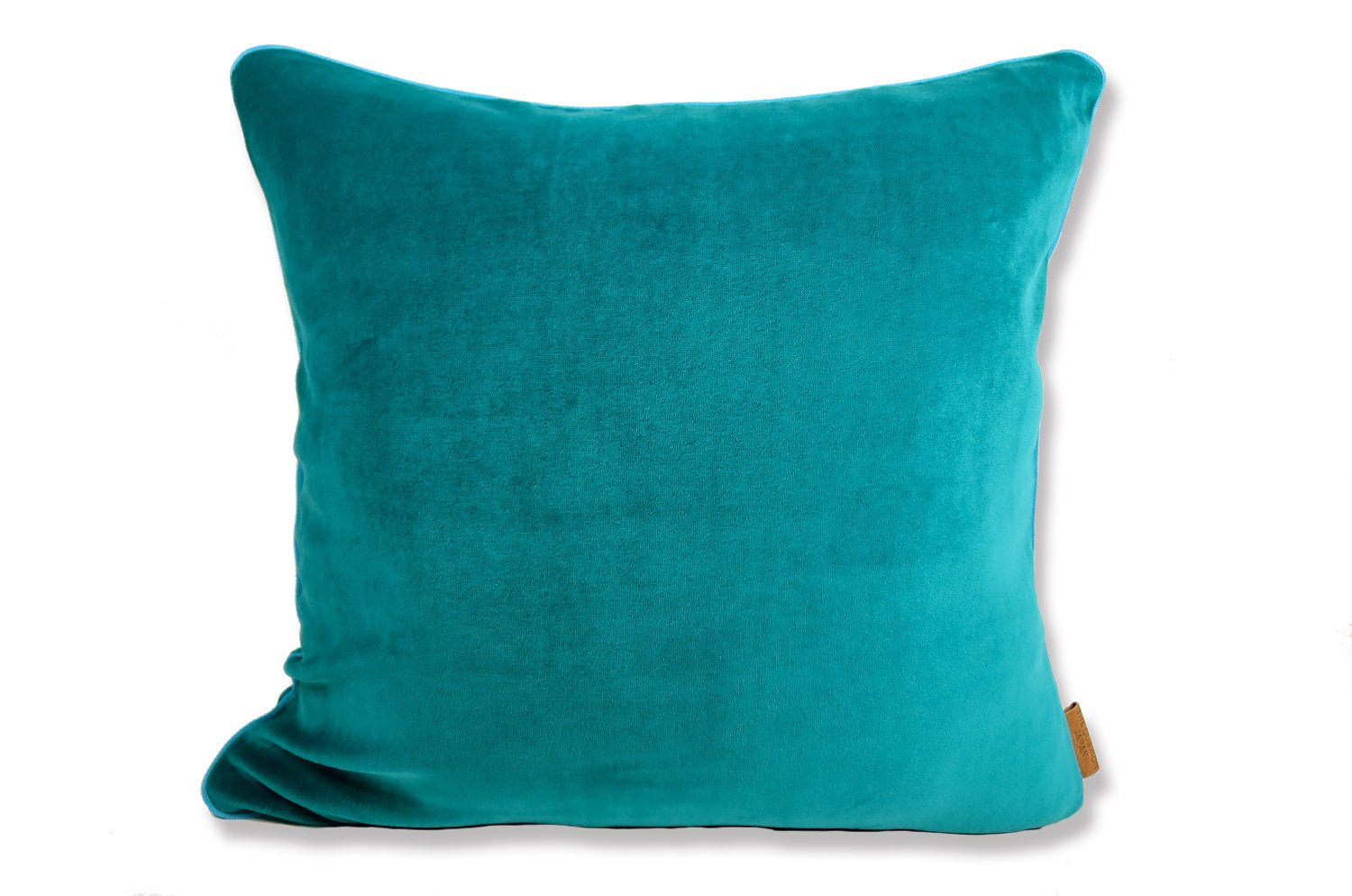 The Peacock Blue Velour コットンベロアクッションカバー ピーコックブルー 45×45cm - HOUSE OF JAPAN Shop