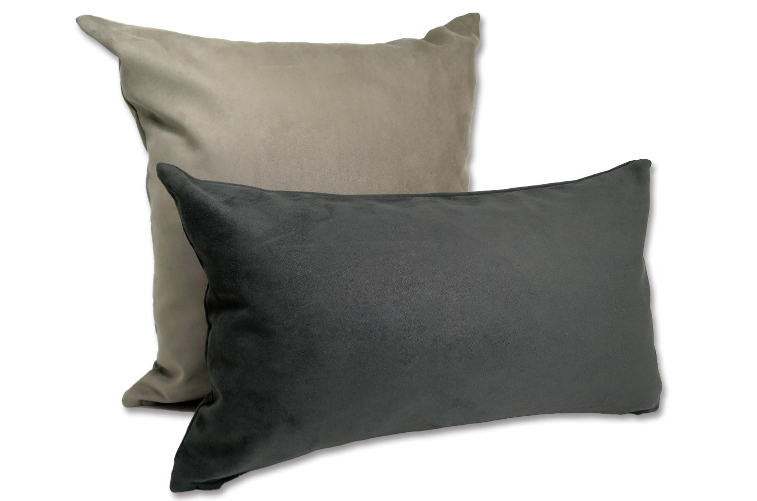 The Pet Luxe Suede ペットと暮らす 洗える高級スエード調クッションカバー(ライトグレー) 50×50cm - HOUSE OF JAPAN Shop