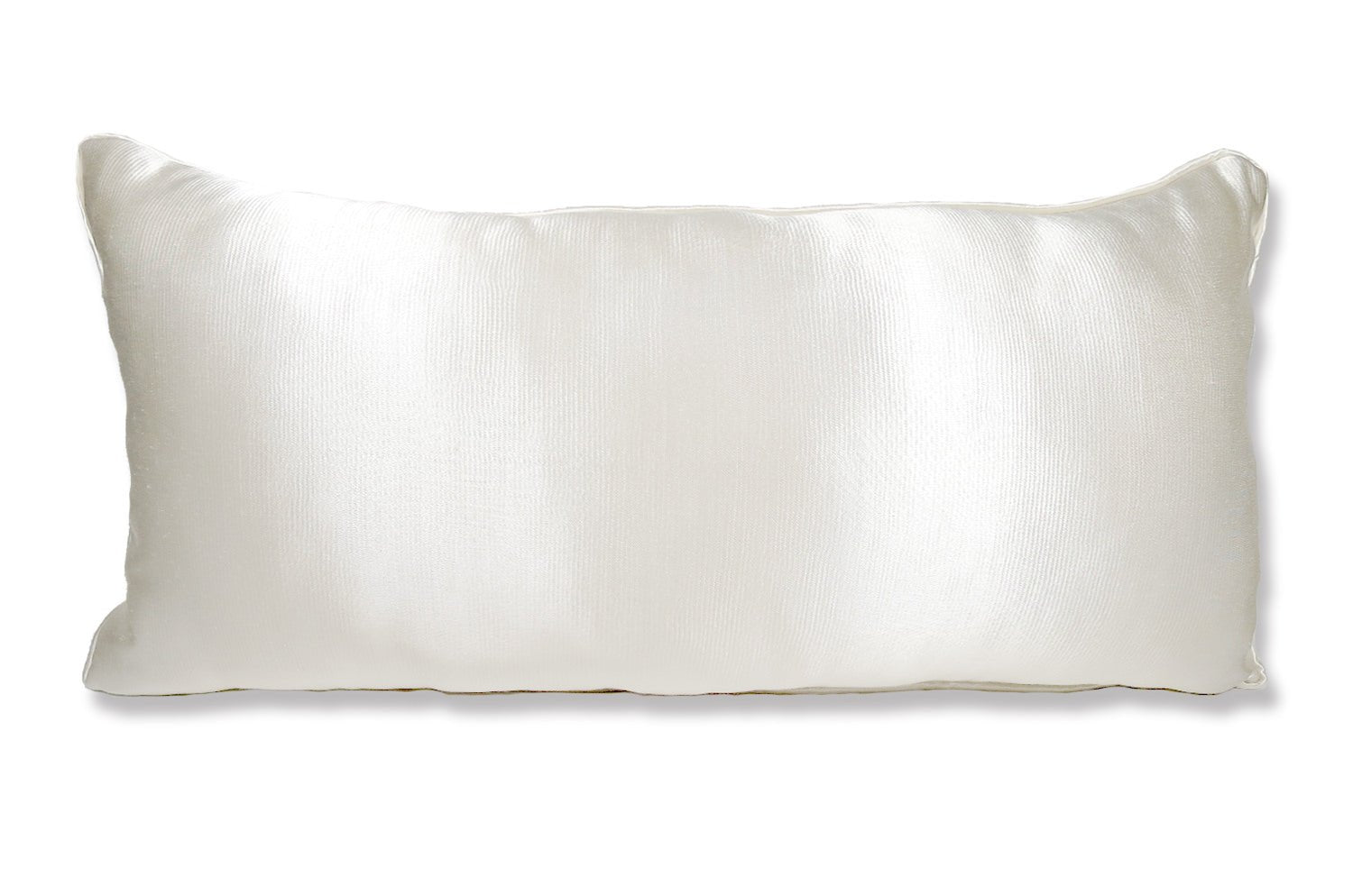 The PierreFrey プリンセスホワイトサテンパイピングクッション 70×35cm 中材付 - HOUSE OF JAPAN Shop