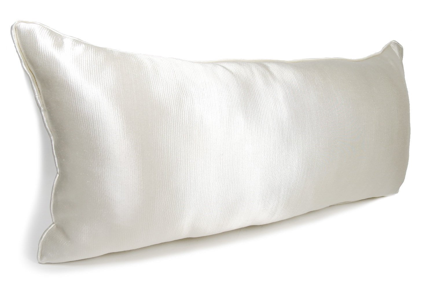 The PierreFrey プリンセスホワイトサテンパイピングクッション 70×35cm 中材付 - HOUSE OF JAPAN Shop