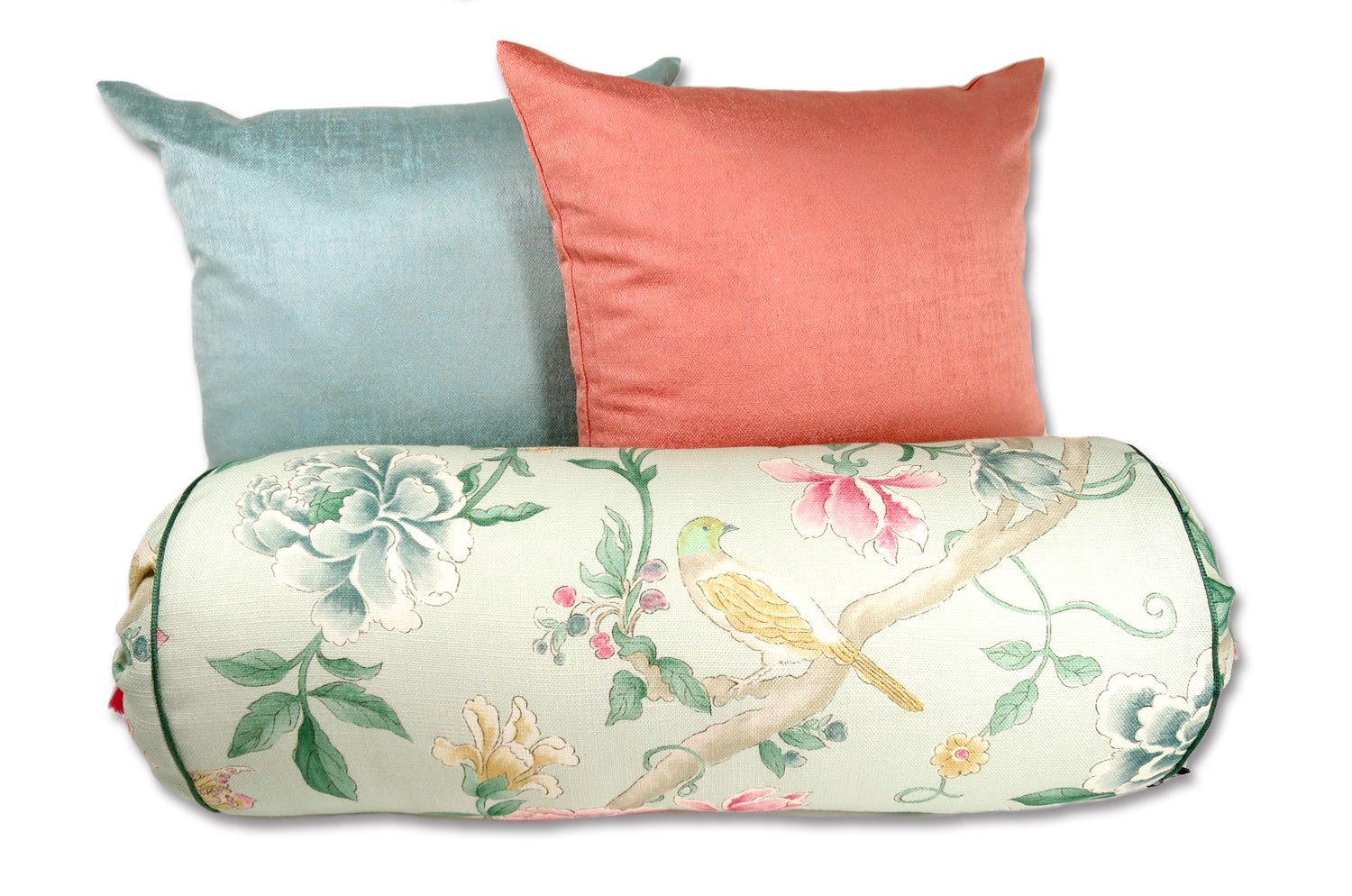 The Porcelain Garden by Sanderson サンダーソン ポーセリンガーデン ボルスタークッション 50×19cmΦ - HOUSE OF JAPAN Shop