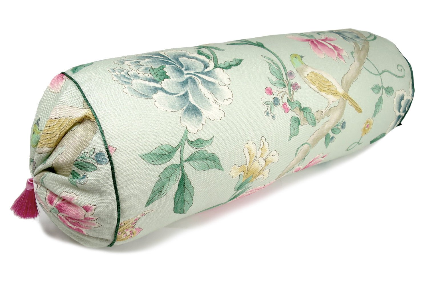 The Porcelain Garden by Sanderson サンダーソン ポーセリンガーデン ボルスタークッション 50×19cmΦ - HOUSE OF JAPAN Shop