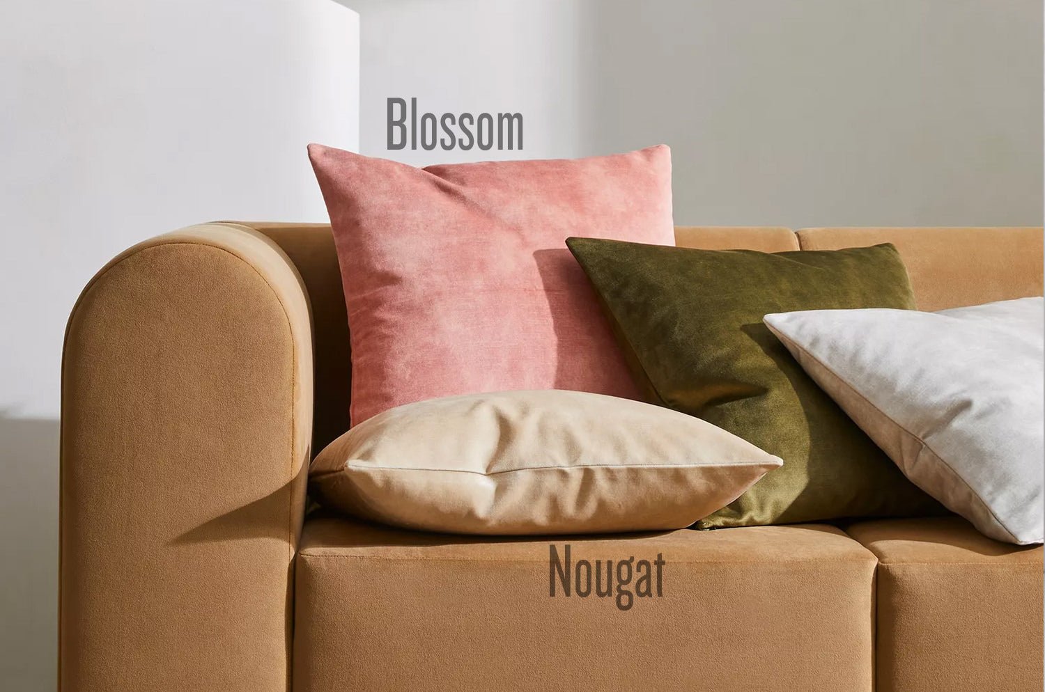 The PrintedVelvet プリントベルベット クッションカバー (Blossom) 50×50cm - HOUSE OF JAPAN Shop