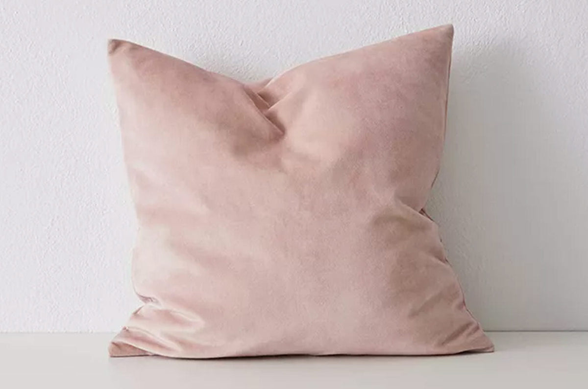 The PrintedVelvet プリントベルベット クッションカバー (Blush) 50×50cm - HOUSE OF JAPAN Shop