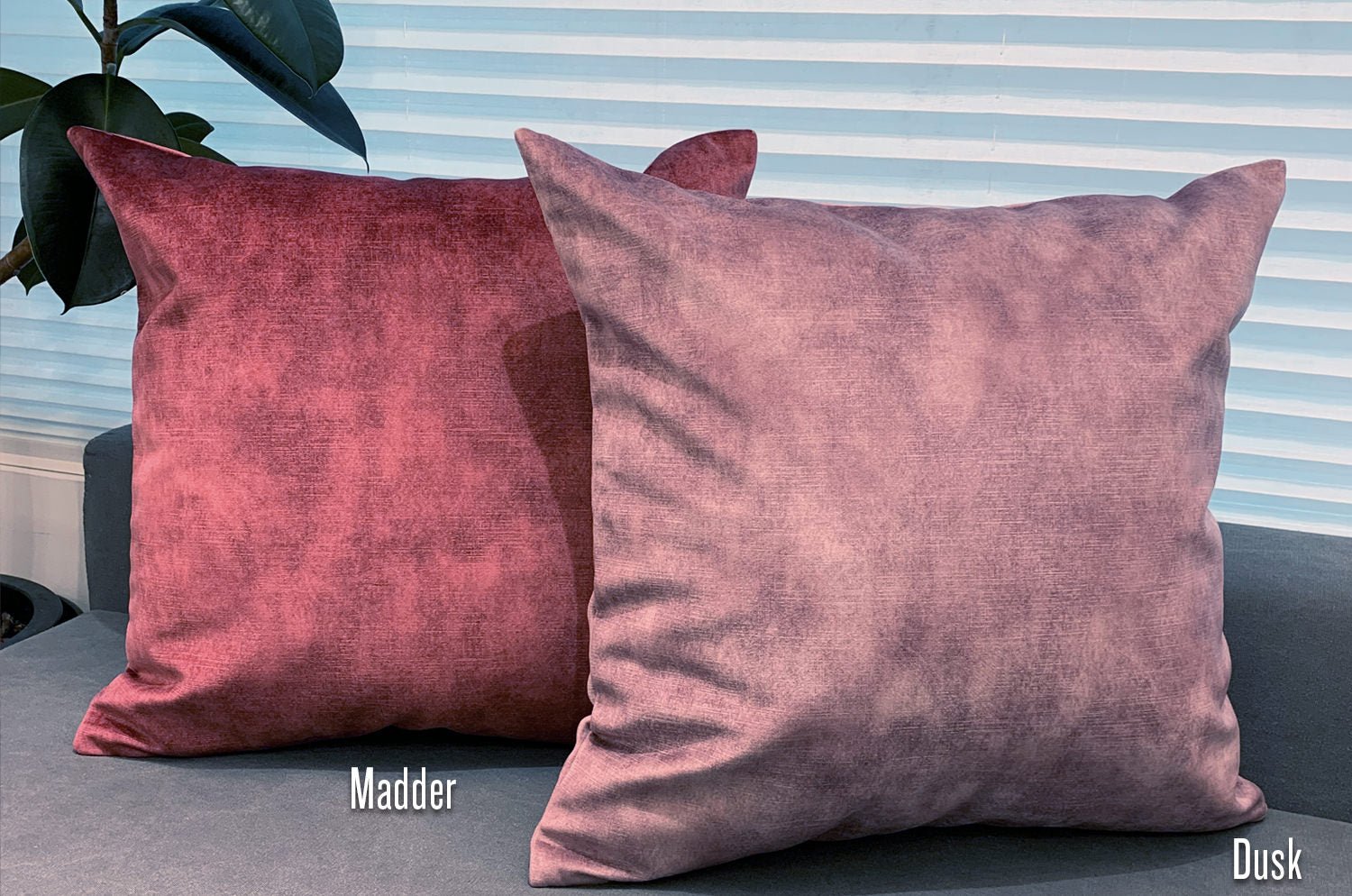 The PrintedVelvet プリントベルベット クッションカバー (Madder) 50×50cm - HOUSE OF JAPAN Shop