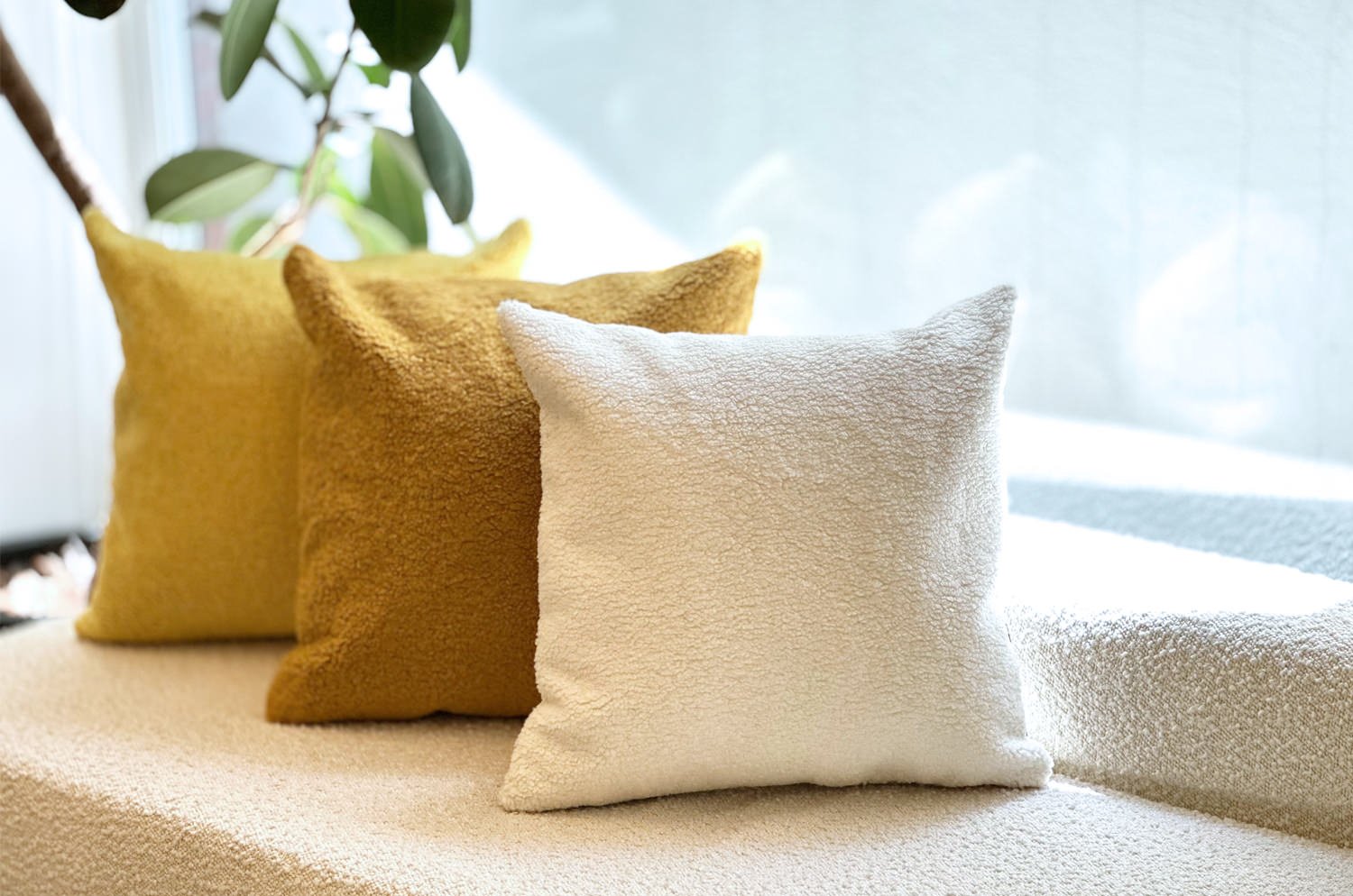 The Puff パフ クッションカバー (ホワイト) 45×45cm - HOUSE OF JAPAN Shop