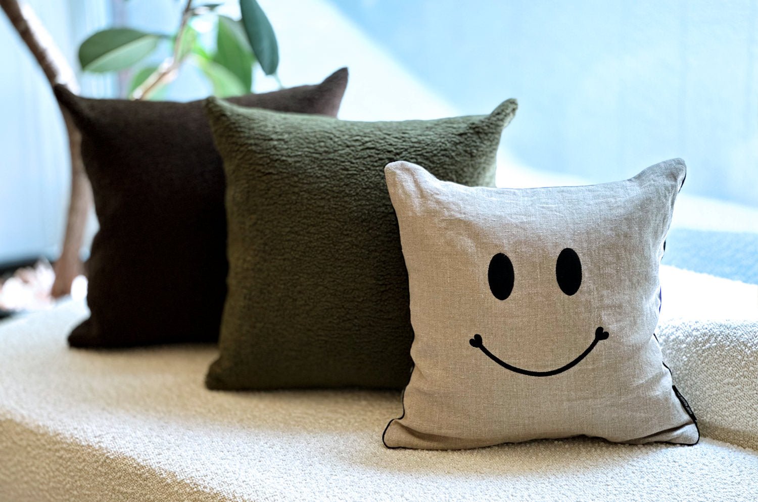 The Puff パフ クッションカバー (セーブル) 45×45cm - HOUSE OF JAPAN Shop